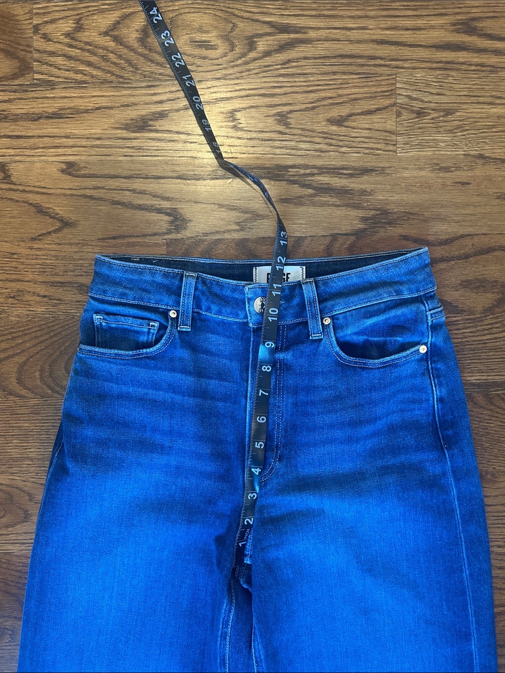 NWOT PAIGE Anessa Wide Leg Jean in Arpeggio 27x31 - Picture 9 of 9